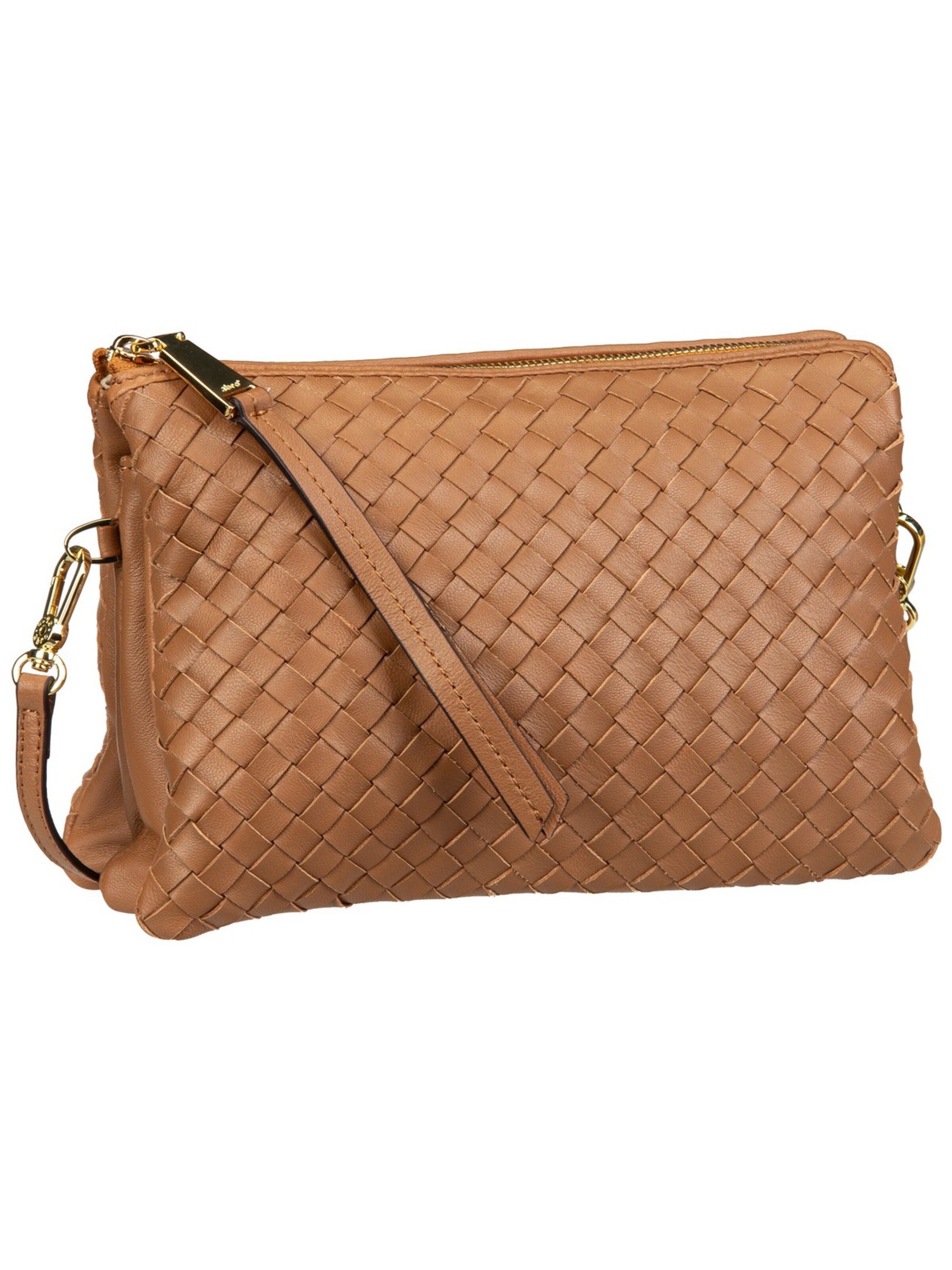 ABRO Crossbody Bag 'Piuma' in Brown: front
