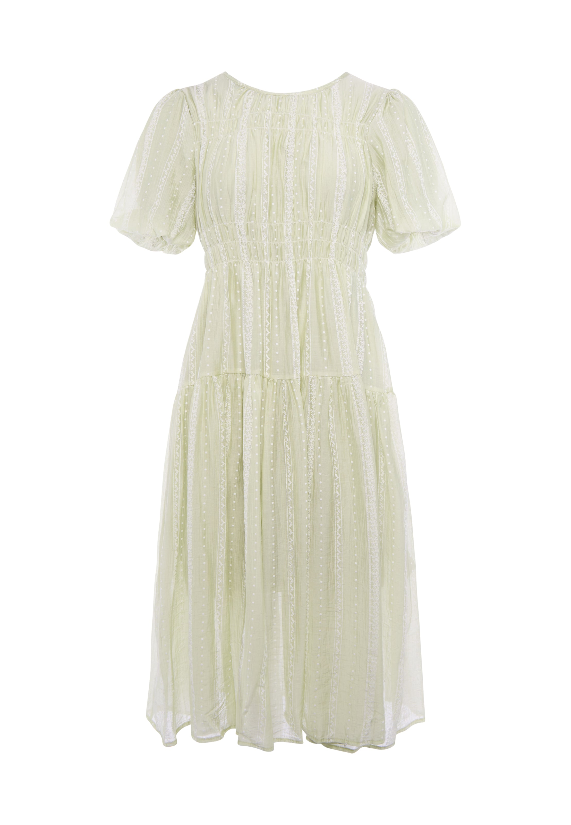 Usha - Vestido en verde: frente