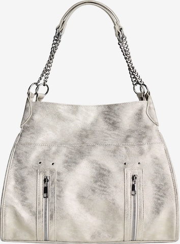Bershka Olkalaukku värissä hopea: etupuoli