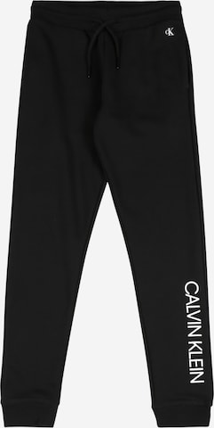Tapered Pantaloni di Calvin Klein Jeans in nero: frontale