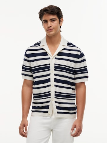TOMMY HILFIGER - Casaco de malha 'BRETON' em bege: frente