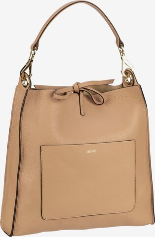 ABRO Schultertasche ' Raquel ' in Beige: predná strana