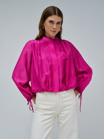 Chemisier Salsa Jeans en rose : devant