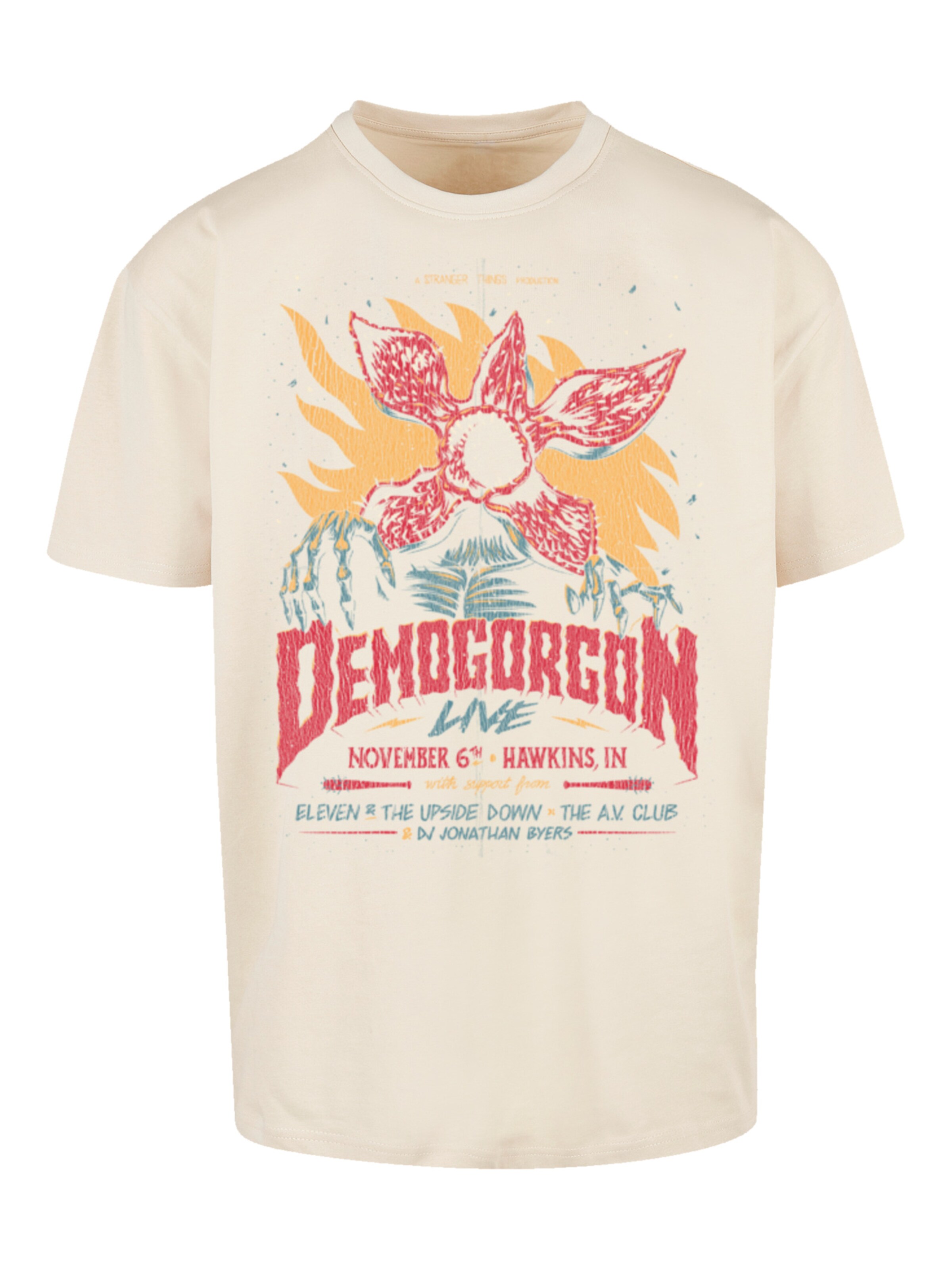 T-Shirt F4NT4STIC en beige : devant