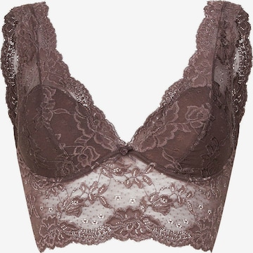 Marc & André Bralette Bra in Brown: front