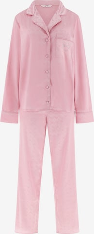 GUESS Pyjama 'Valentine' värissä vaaleanpunainen: etupuoli