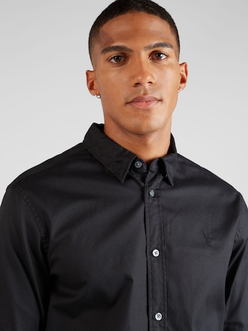 AllSaints Regular fit Overhemd 'HAWTHORNE' in Zwart