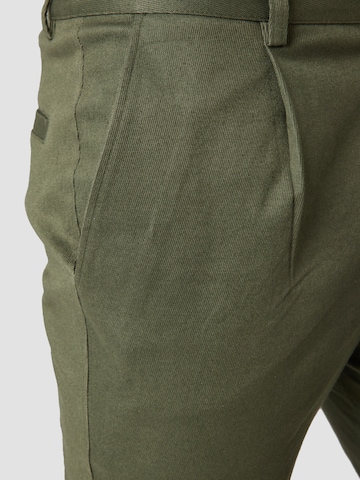 ABOUT YOU Regular Pleat-Front Pants 'Logan' in Green
