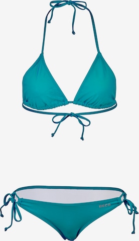 BECO the world of aquasports Triangle Bikini in Blue: front