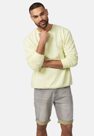 INDICODE JEANS Sweatshirt 'Holt' in Gelb: Vorderseite
