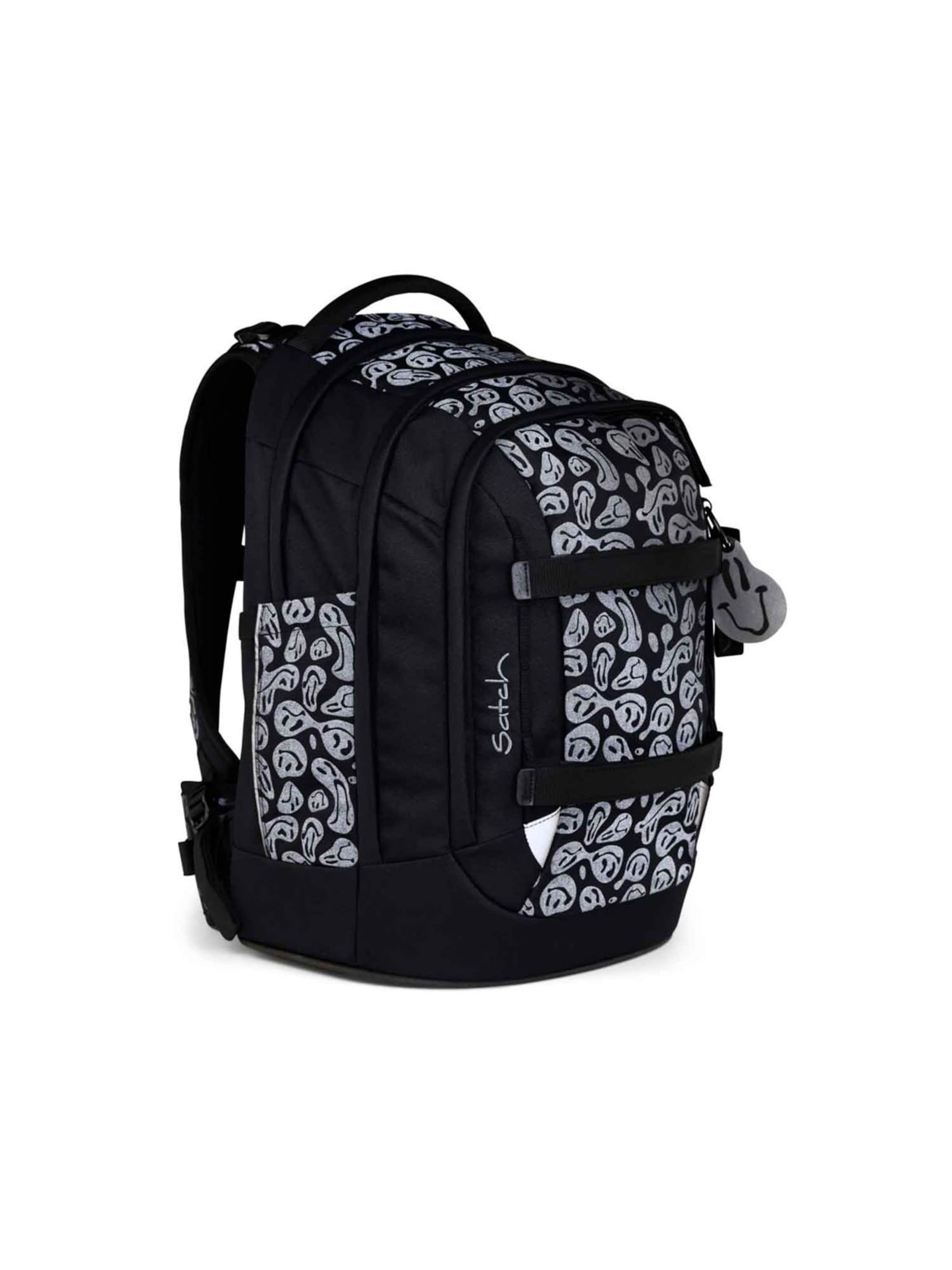 Satch Rugzak 'Blurry Faces Special Edition' in Zwart