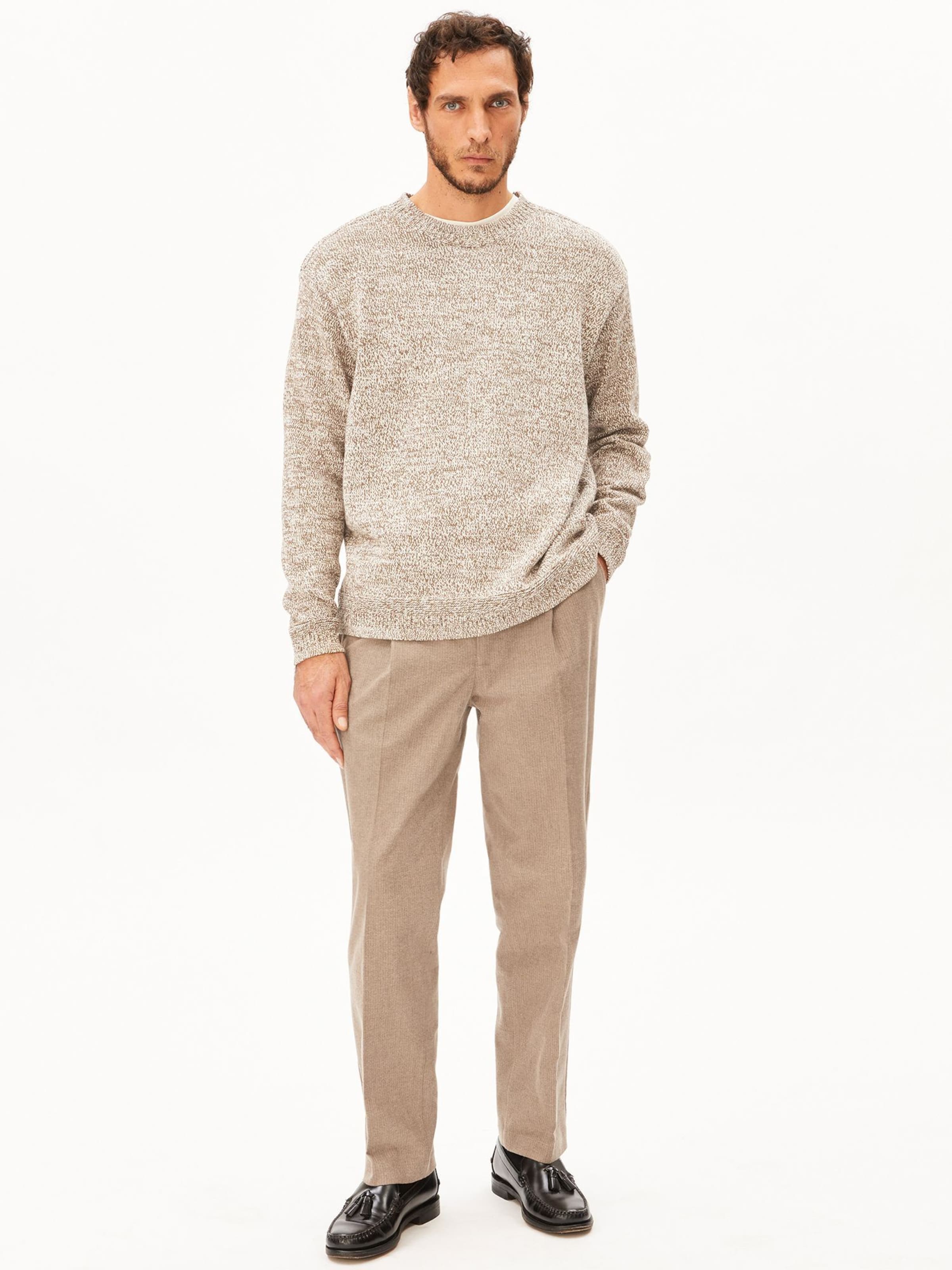 ARMEDANGELS Regular Hose TAAMIR STRUCTURE in Beige