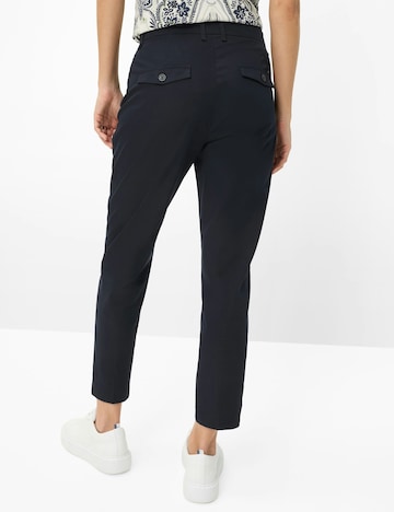 BRAX Slimfit Bandplooibroek in Blauw