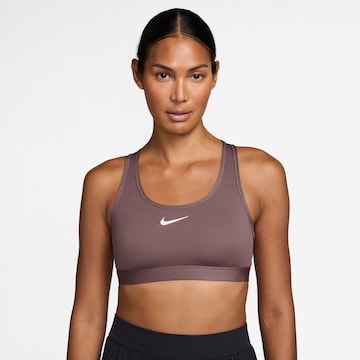 NIKE Bralette Sports bra 'SWOOSH' in Red: front