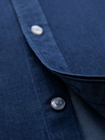 Ombre Regular Fit Hemd‌‌‌‌‌‌‌‌ in Blau