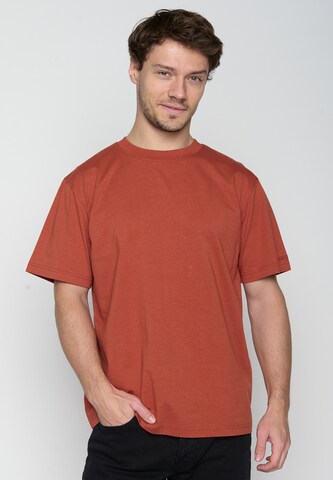 T-Shirt GREENBOMB en orange : devant