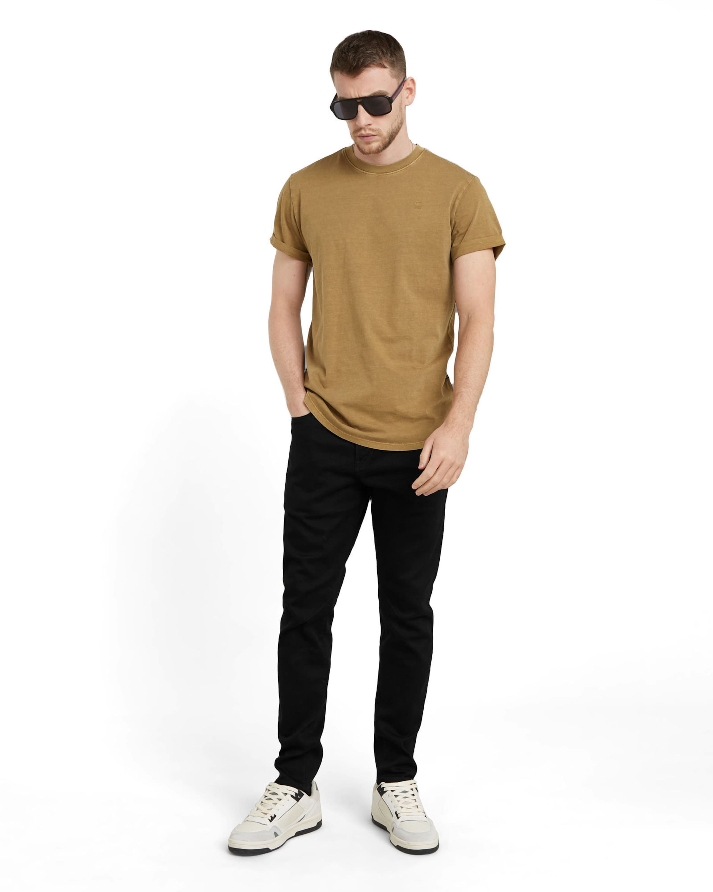 melns G-STAR Piegulošs Džinsi 'D-Staq 3D'