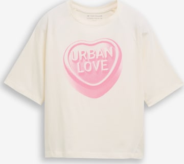 TOM TAILOR Shirt in White: front