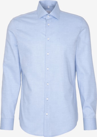 Coupe slim Chemise business SEIDENSTICKER en bleu : devant