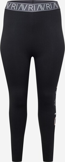 Leggings River Island Plus pe gri metalic / alb, Vizualizare produs
