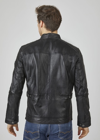 bugatti Lederjacke in Schwarz