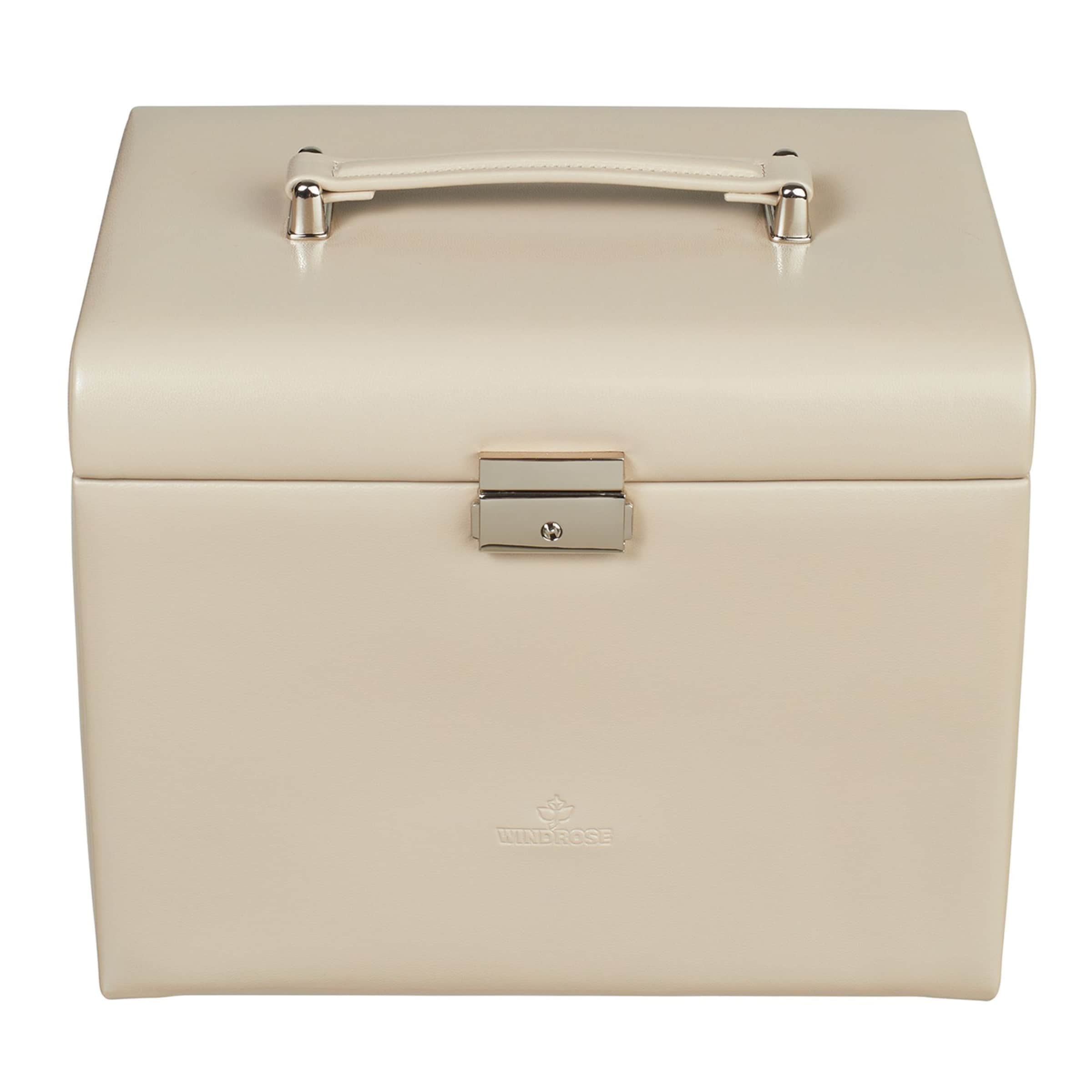 WINDROSE Sieraden-bewaring 'Merino' in Beige: voorkant