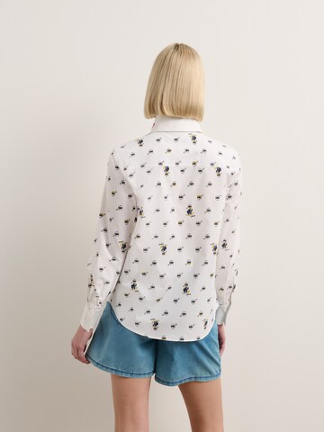 Karl Lagerfeld Bluse 'Disney x Karl Lagerfeld' in Weiß