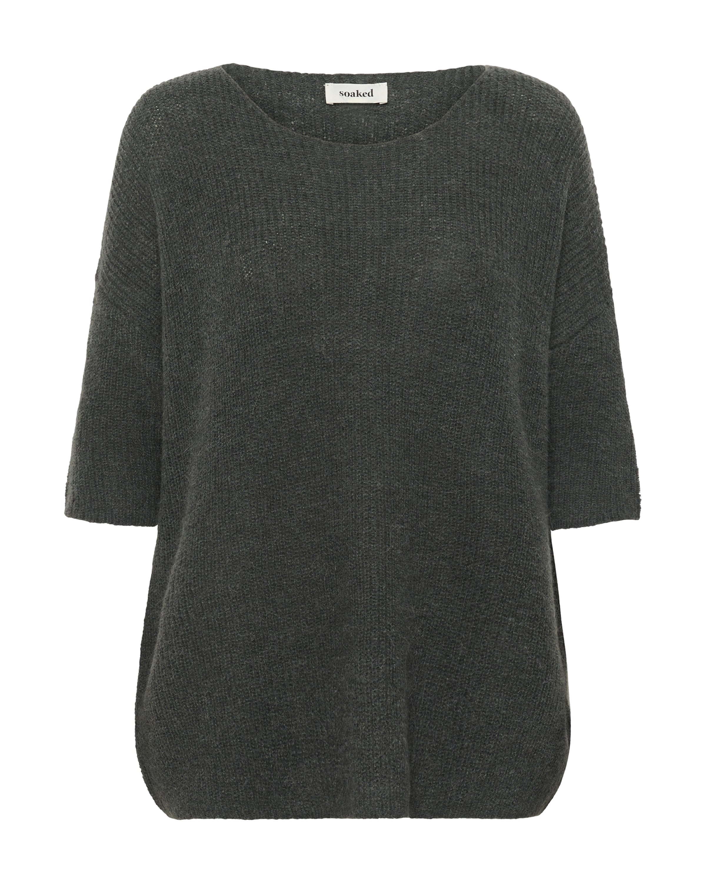 SOAKED IN LUXURY Pullover 'SLTuesday' in Grau: Vorderseite