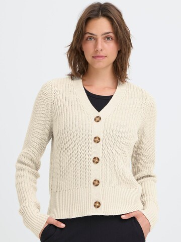 Oxmo Gebreid vest ' OXFKANNA ' in Beige