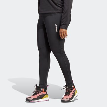 Skinny Pantalon de sport 'Multi ' ADIDAS TERREX en noir : devant