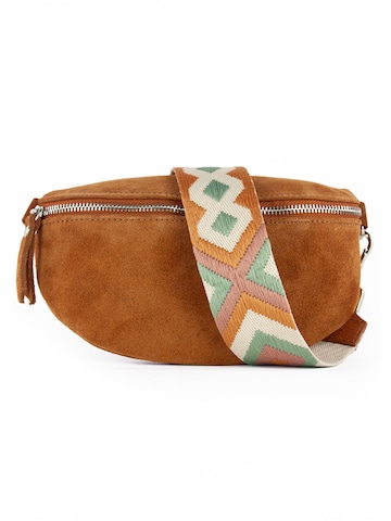 lePelou Gürteltasche 'ONDA small'‌‌‌‌‌‌‌‌ in Braun: Vorderseite