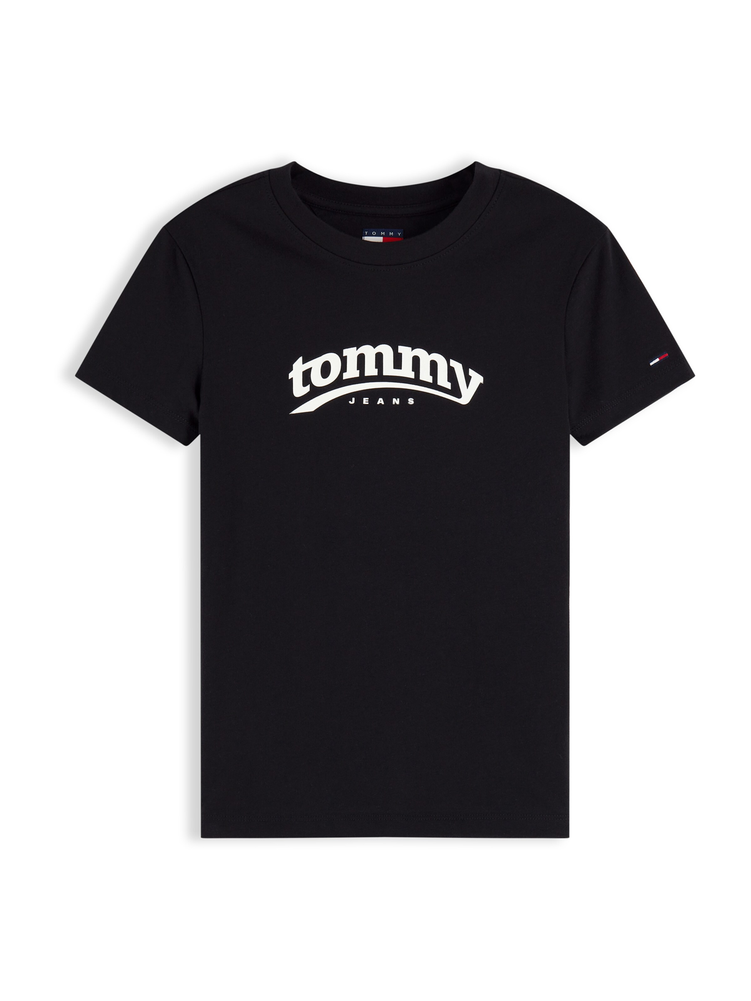 Tommy Jeans Μπλουζάκι 'ESS' σε μαύρο: μπροστά