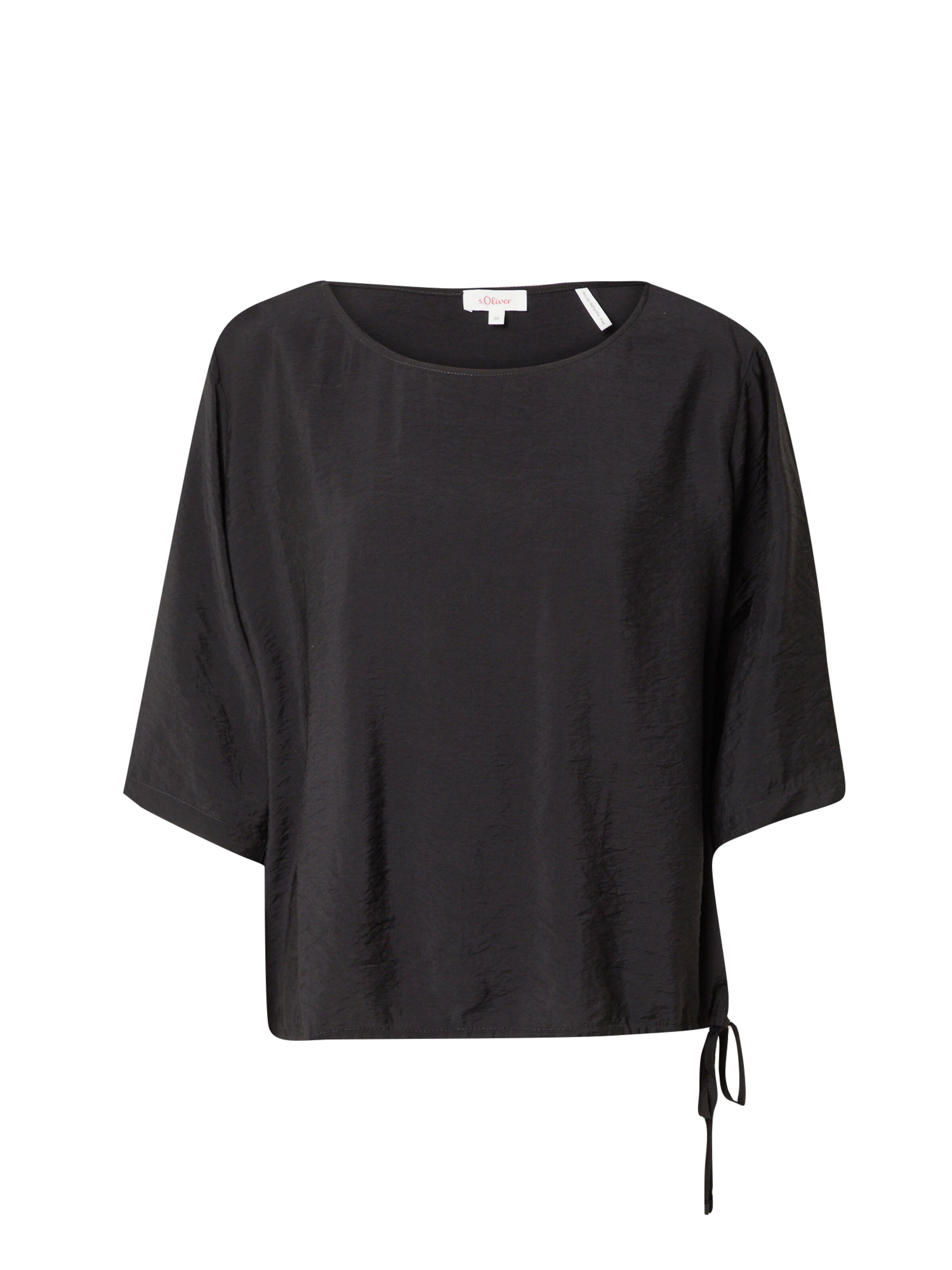 s.Oliver Bluse in Schwarz: Vorderseite