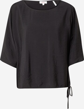 s.Oliver Blouse in Black: front