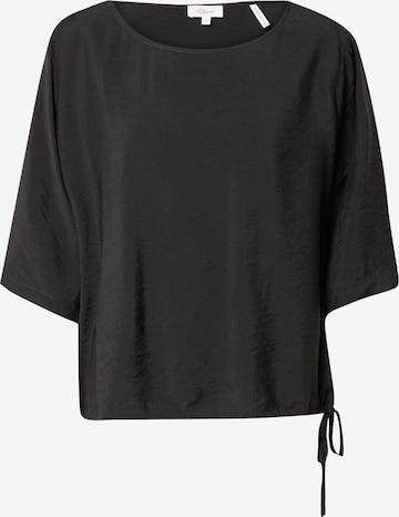 s.Oliver Blouse in Zwart: voorkant