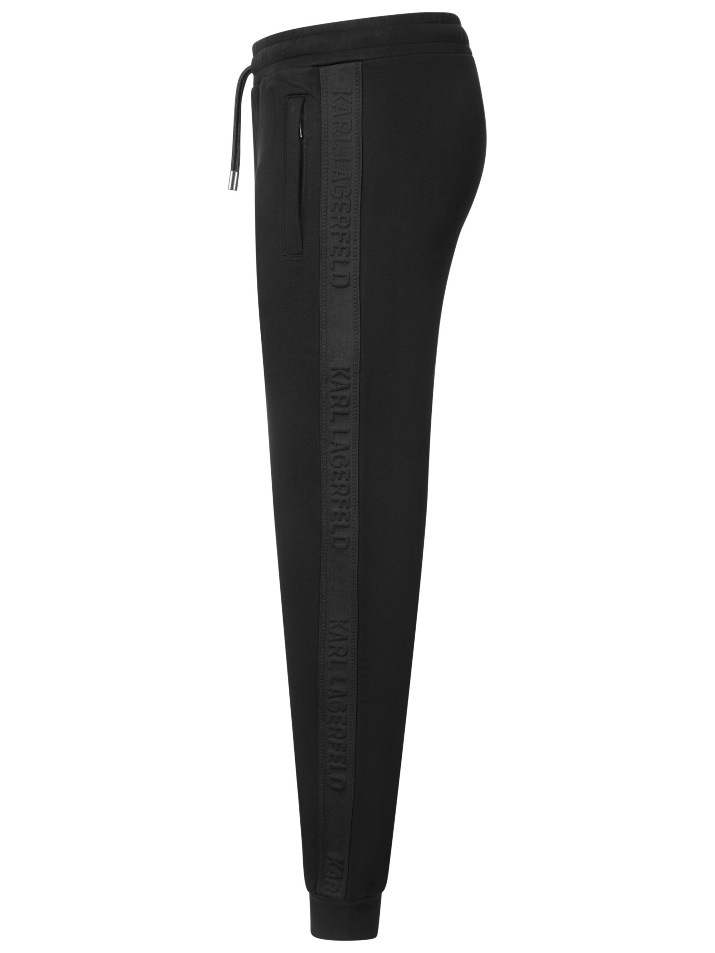 Karl Lagerfeld Tapered Hose in Schwarz: Seite