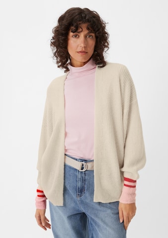 Cardigan comma casual identity en beige : devant