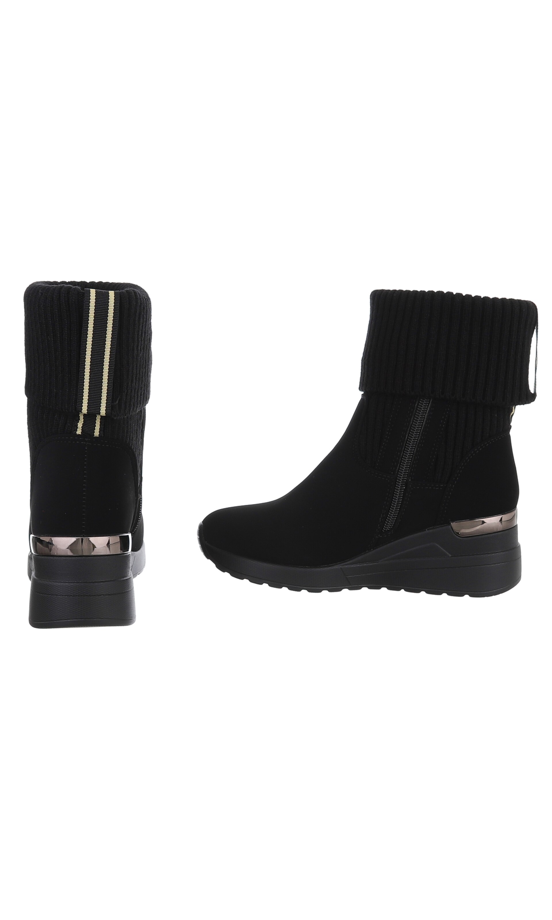 Ital-Design Stiefel in Schwarz