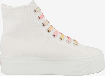 SUPERGA Sneaker high '2708 Hi Top Shaded Lace' in Weiß