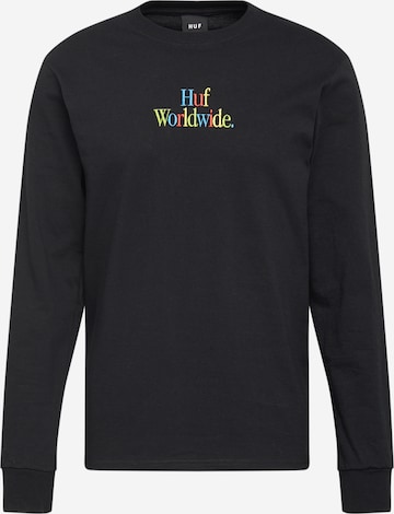HUF Shirt 'Woz' in Schwarz: predná strana