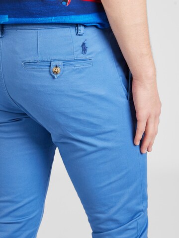 Polo Ralph Lauren - Slimfit Calças chino 'BEDFORD' em azul