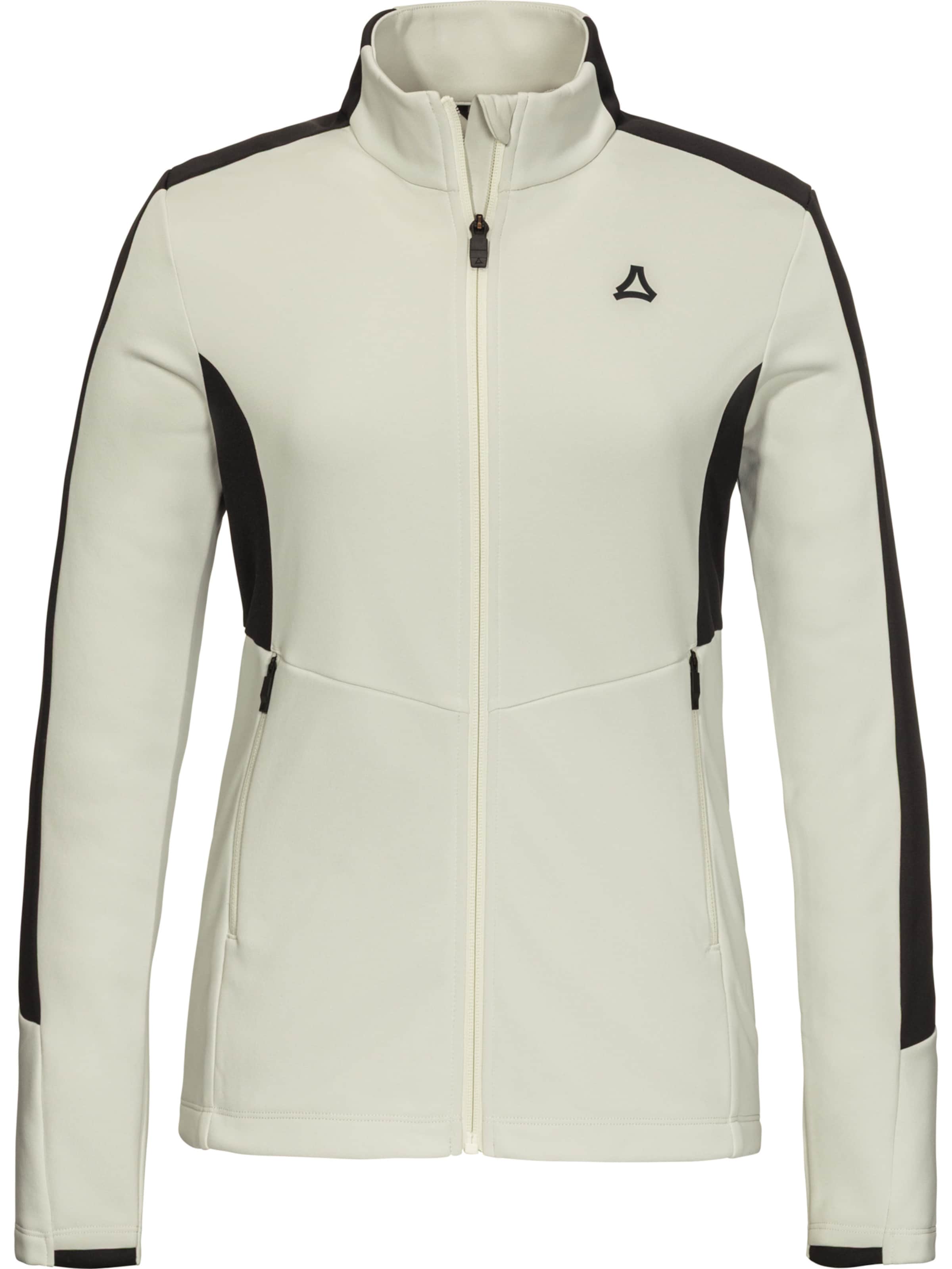 Schöffel Functionele fleece jas 'Immerso' in Wit: voorkant