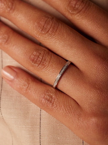 Bague Lucardi en argent : devant