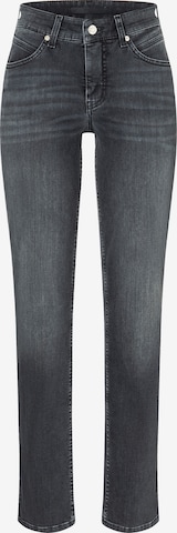 MAC Slimfit Jeans in Zwart: voorkant