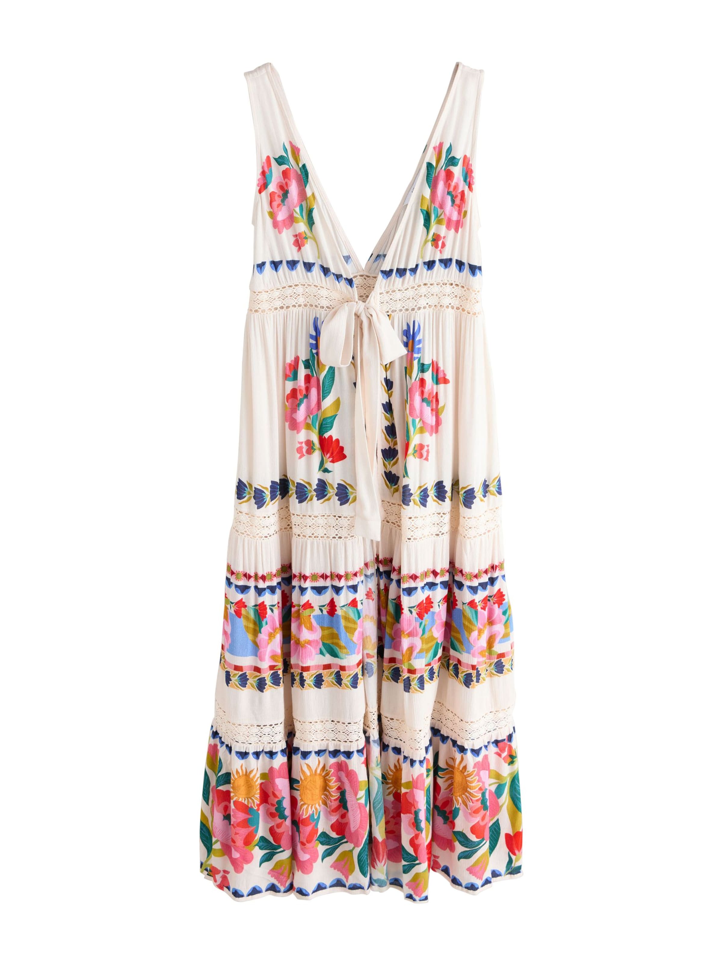 Next Пляжное платье в Бежевый: спереди