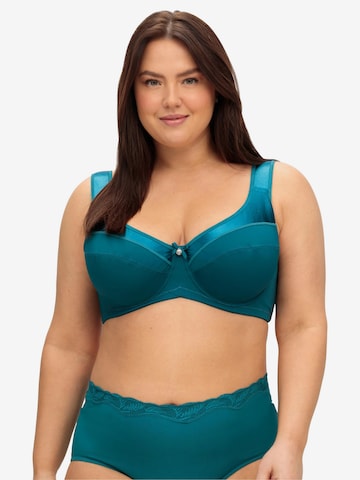 SHEEGO T-shirt Bra in Blue: front