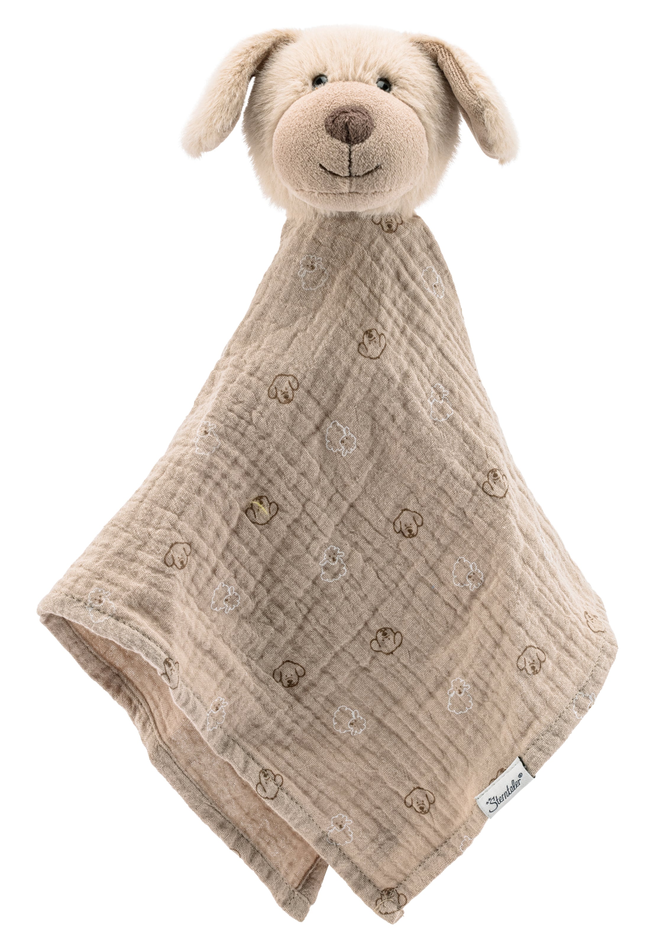 STERNTALER Schmusetuch 'Hund Lucky' in Braun: Vorderseite