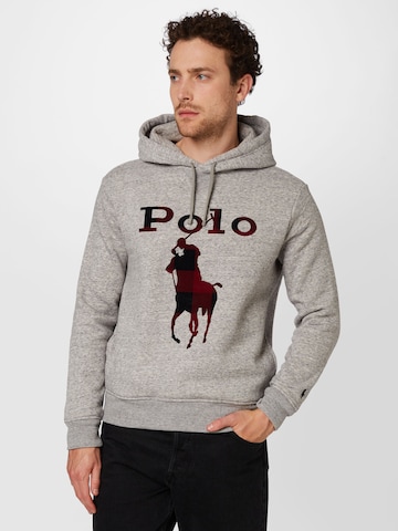 Polo Ralph Lauren Μπλούζα φούτερ σε γκρι: μπροστά