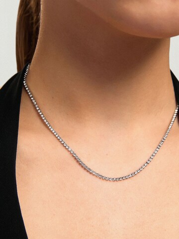 ØYRE Łańcuszek 'Rhinestone Tennis Chain' w kolorze srebrny