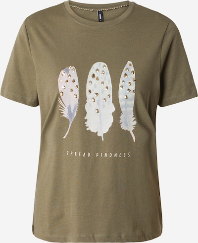 ONLY Shirts 'KITA' i guld / lysegrå / oliven / hvid, Produktvisning